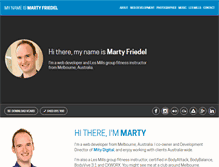 Tablet Screenshot of martyfriedel.com